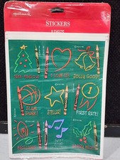 NEW Hallmark Stickers Sheet Crayola Crayons Rewards Binney  Smith Coloring