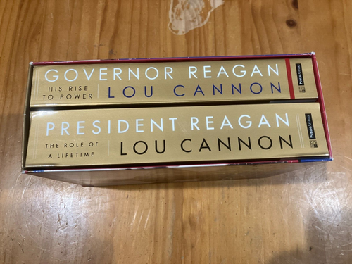 Ronald Reagan A Life in Politics 2-Book Box Set by Lou Cannon MINT CONDITION - Picture 3 of 3