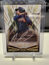 Austin Riley 2022 Topps Tier One On Card Auto 2/10 Break Out Auto Atlanta Braves