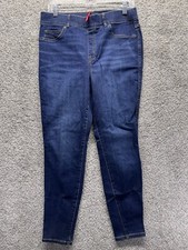Spanx Women  s Size Large Dark Wash High Rise Stretch Pull On Jeggings 28790