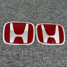 Frontgrilletrunk Red Emblem For Honda Civic 2022-2026 Si Sedan 4-door Fe Badge