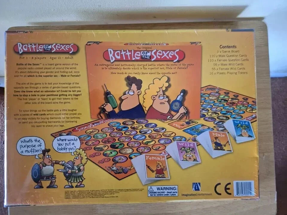 Imagination Entertainment The Original Battle of the Sexes Board Game, 2003, NEW - Image 2 of 4