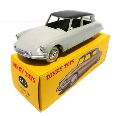 CITROËN DS 19 CREME ET AUBERGINE REF 24C SERIE LIMITEE CADEAU DINKY TOYS ATLAS.