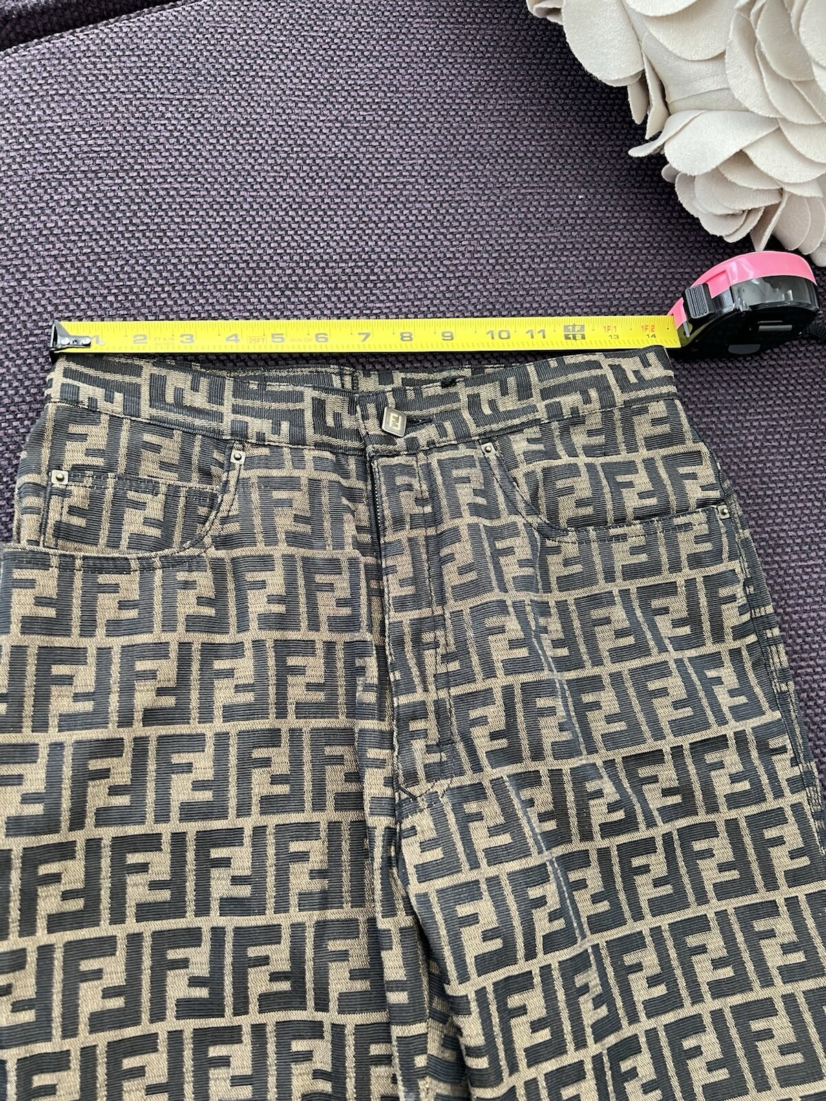 FENDI zucca pants EXCELLENT Pre No Size See Measurements