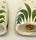 Mexican Tonala Pottery Salt & Pepper Shakers, Original Cork Stoppers VTG — photo 9