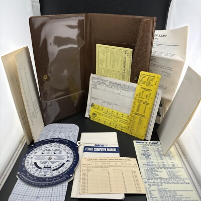  SANDERSON FLIGHT COMPUTER MANUAL/FOLDER/MANUAL VINTAGE