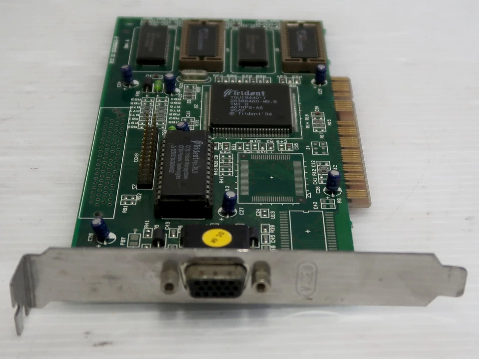 Trident TGUI9440-1, VRAM 2MB, PCI, VGA, 7345 REV:A1, WORKING CARD - Image 2 of 4