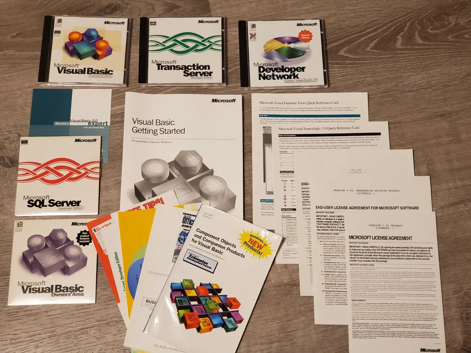 Microsoft Visual Basic Enterprise Edition 5.0 Upgrade Box Set with KEYS - Image 3 of 4