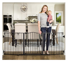 Deluxe Home Accents Widespan Safety Gate, 74.5" W X 28" H, Includes 4 Wall Mount
