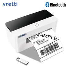 VRETTI Bluetooth 4x6 Thermal Shipping Label Printer For POSHMARK ETSY EBAY