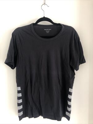 Splendid Mills Schwarzes Rundhals T-Shirt Für Herren Größe M