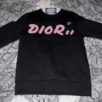 Dior x Kaws Logo Bee Sweatshirt CrewNeck Mens XS (Fits like Dior x Kaws Logo Bee Sweatshirt CrewNeck Mens XS (Fits like