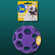 Pet Hol-ee Roller Dog Toy Puzzle Ball, Natural Rubber, Medium