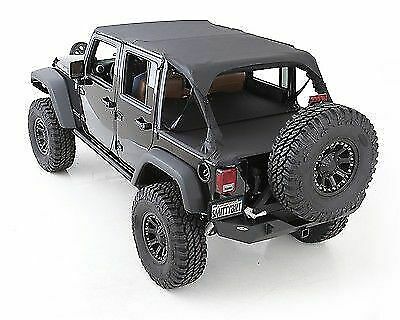 SmittyBilt Tonneau Cover Black Color Fits Jeep 07-13 Wrangler (JK 