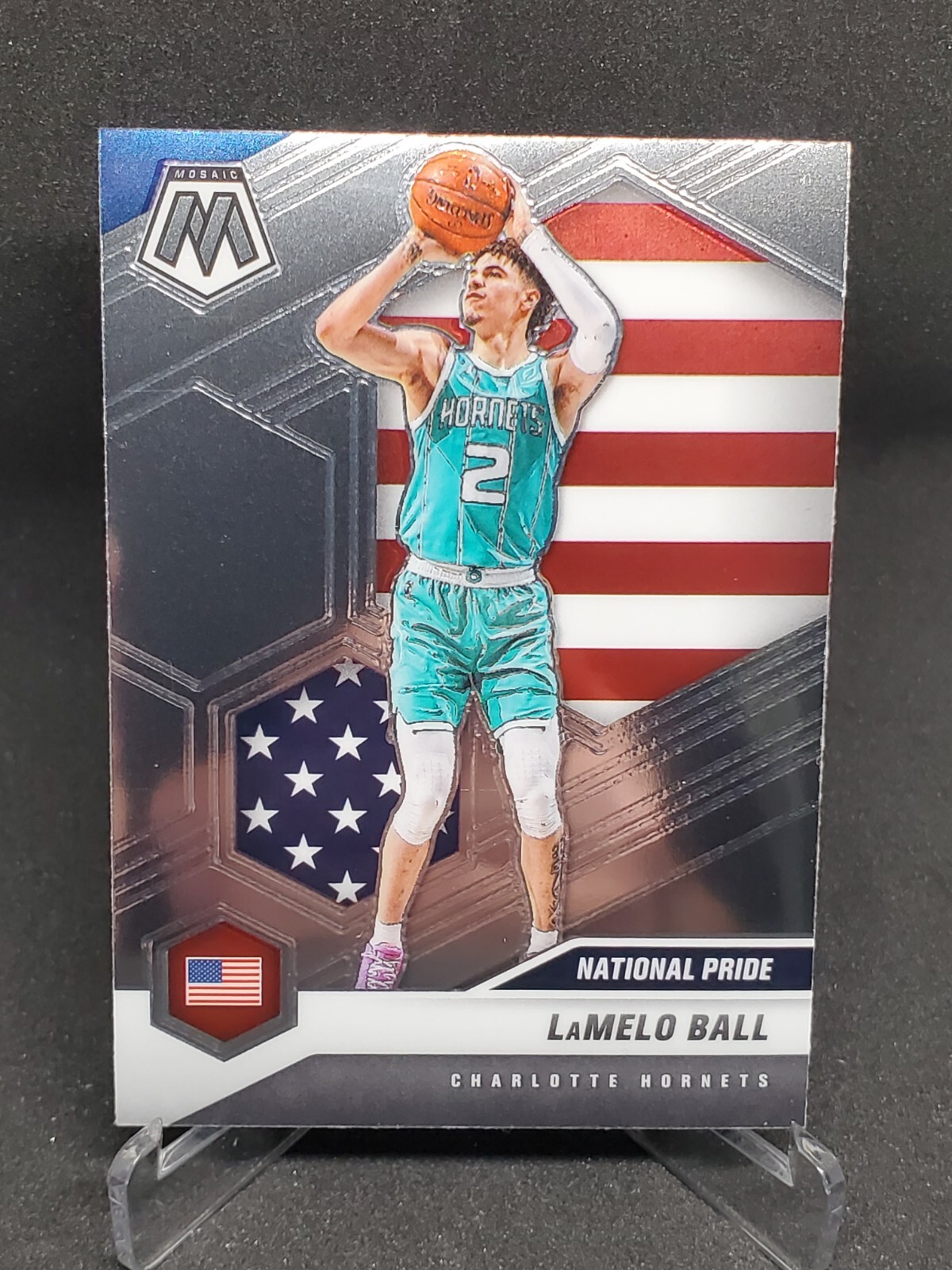 2020-21 Mosaic LaMelo Ball RC National Pride Rookie Card