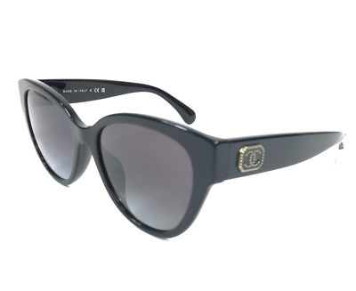 Chanel Sunglasses 5477-A c.1403/S6 Black Cat Eye Asian Fit Gray