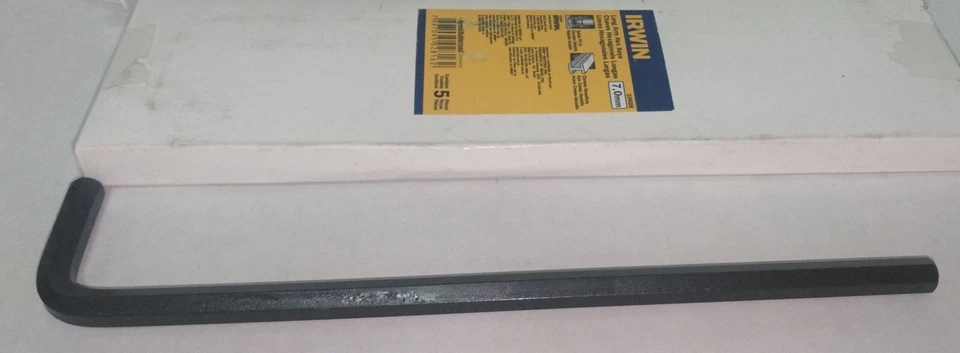 Paquete de 5 llaves hexagonales de brazo largo Irwin de 7,0 mm 10608 Foto 2 de 4