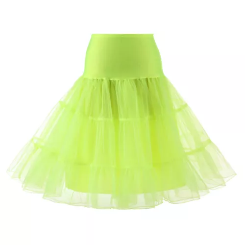 New 26" Retro Net Underskirt 50s Swing wedding Petticoat Rockabilly Tutu Skirt J - Picture 24 of 48