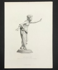 Buff cieco dopo scultura di Barzaghi incisa stampa 1879