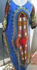 New Dashiki African Women Traditional Dress long caftan 2XL Size