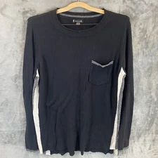 Smartwool Women's Sweater  Wool Blend Black Shadow Pine Pocket Lightweight Large