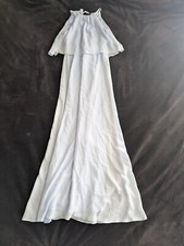 David’s Bridal Ice Blue Halter Bridesmaid dress prom dress gown Size 10