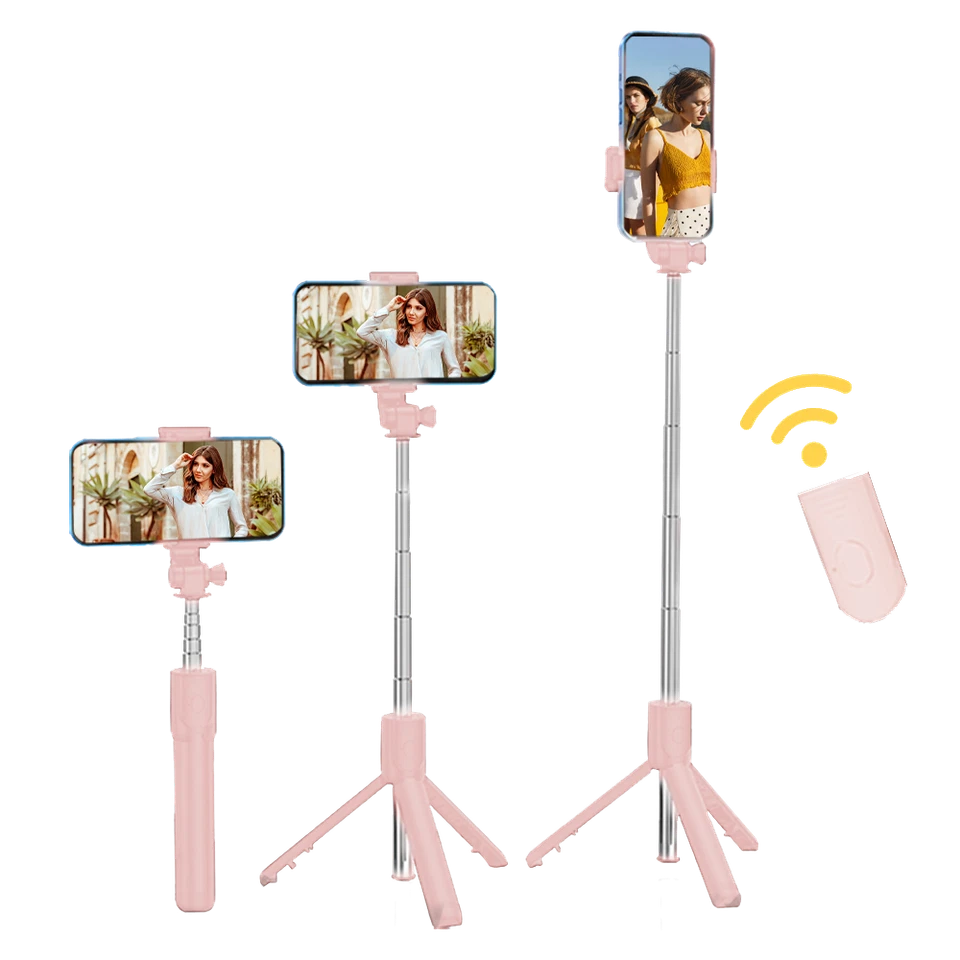 Universal selfie stick phone tripod with wireless remote for iPhone Samsung - Image 2 of 4