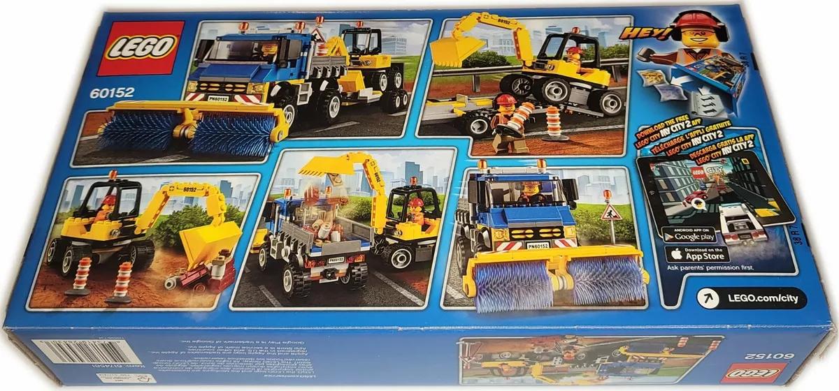 LEGO 60152 Sweeper Excavator City truck trailer genuine