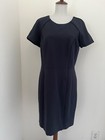 Brooks Brothers Size 10 NEW ($198) Navy Blue Short Sleeve Sheath Dress / Career