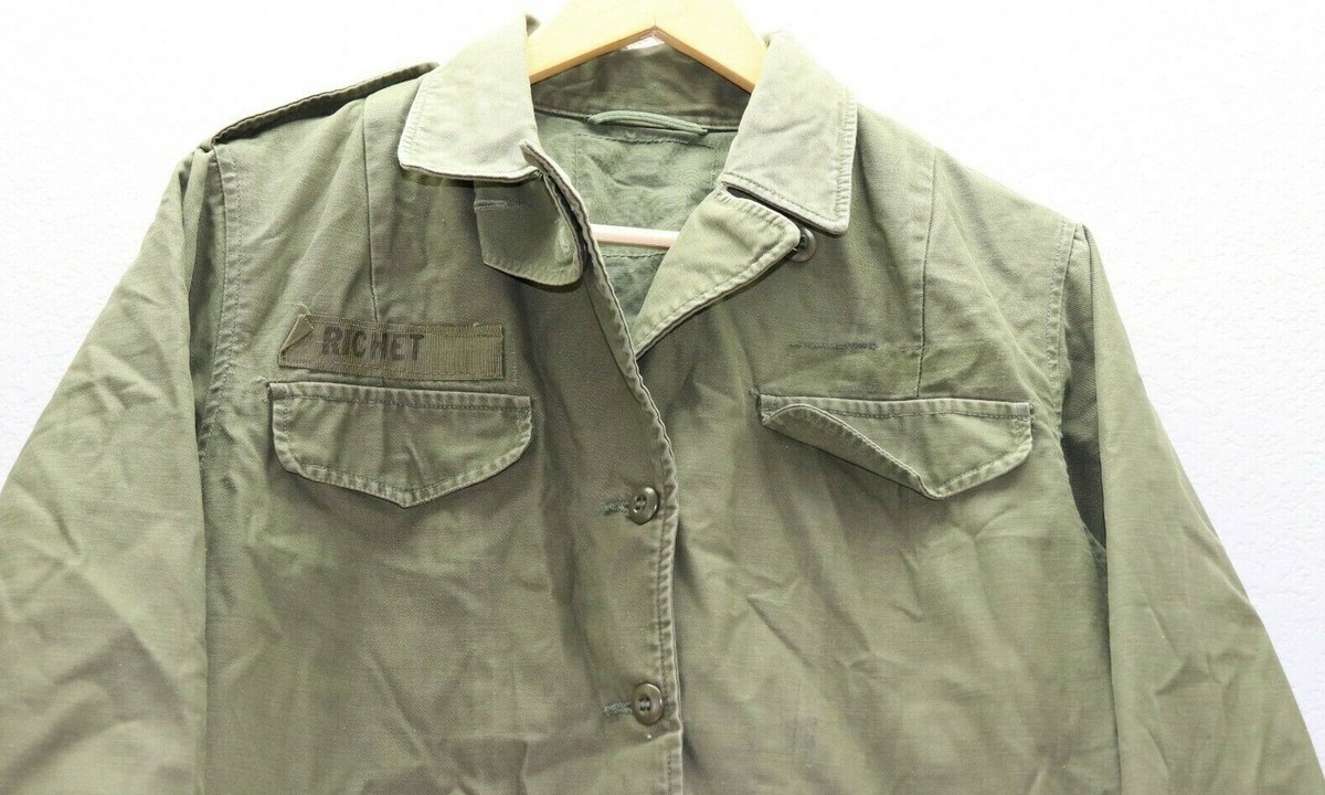 US OD cotton Wac M65 Field Jacket button front and cuffs US OD cotton Wac M65 Field Jacket button front and cuffs