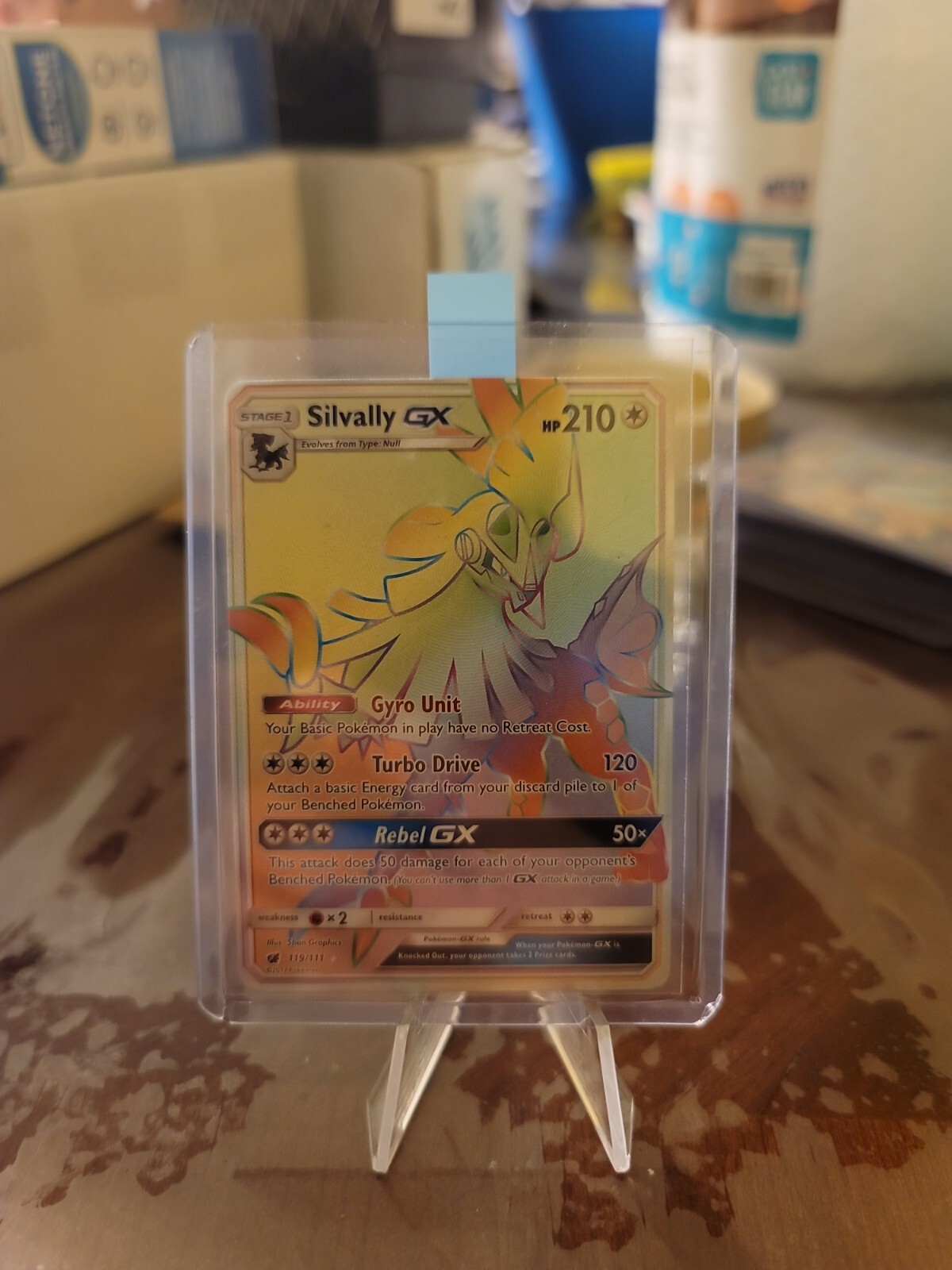 Silvally GX Rainbow Secret Rare - 119/111 Crimson Invasion - Pokemon - Mint/NM
