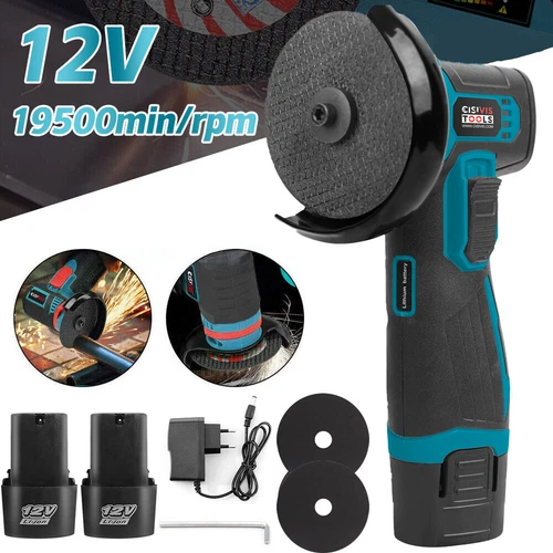 2 Batterien 12V Akku Winkelschleifer Trennschleifer Schleifmaschine Flex DE