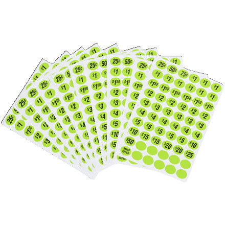Hillman Pre-Priced Labels, 600 ct 848617