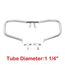 Chrome Chopped Engine Guard Crash Bar Fit For Harley Touring Street Glide 14-23