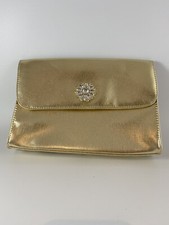 Gold Clutch Purse with Rhinestone, Handbag