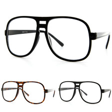 Oversized Sunglasses Eyeglasses Designer Clear Lens Retro Fashion for Men Women