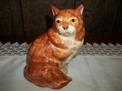 Italy Fine 6'' Porcelain Cat Figurine