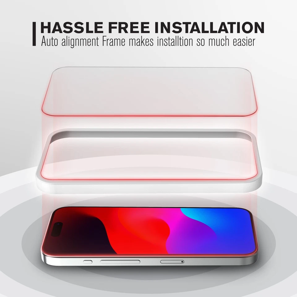 Vena 3 x HD прозрачный закаленное стекло протектор экрана предохранитель для Apple iPhone 16 15 - Изображение 3 из 4