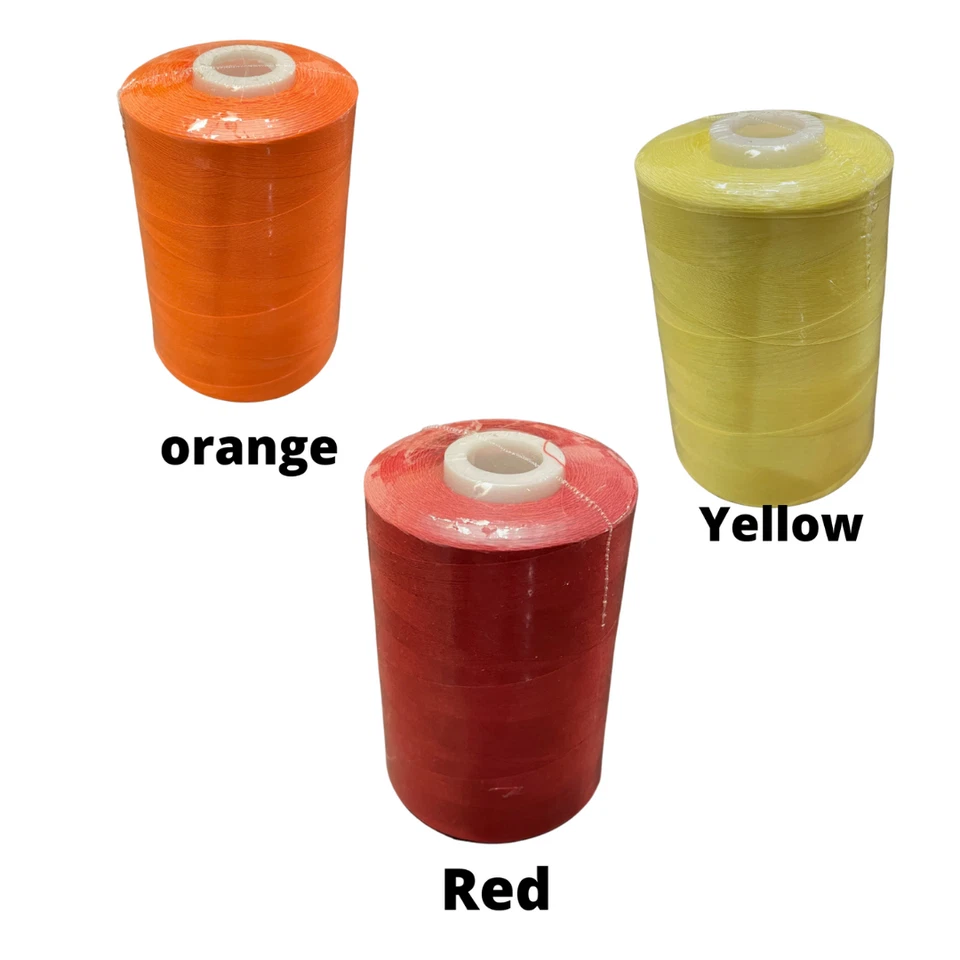 Hilo de Coser Poliéster 16 Colores Blanco Negro Bordado Acolchado en Conos Foto 3 de 4