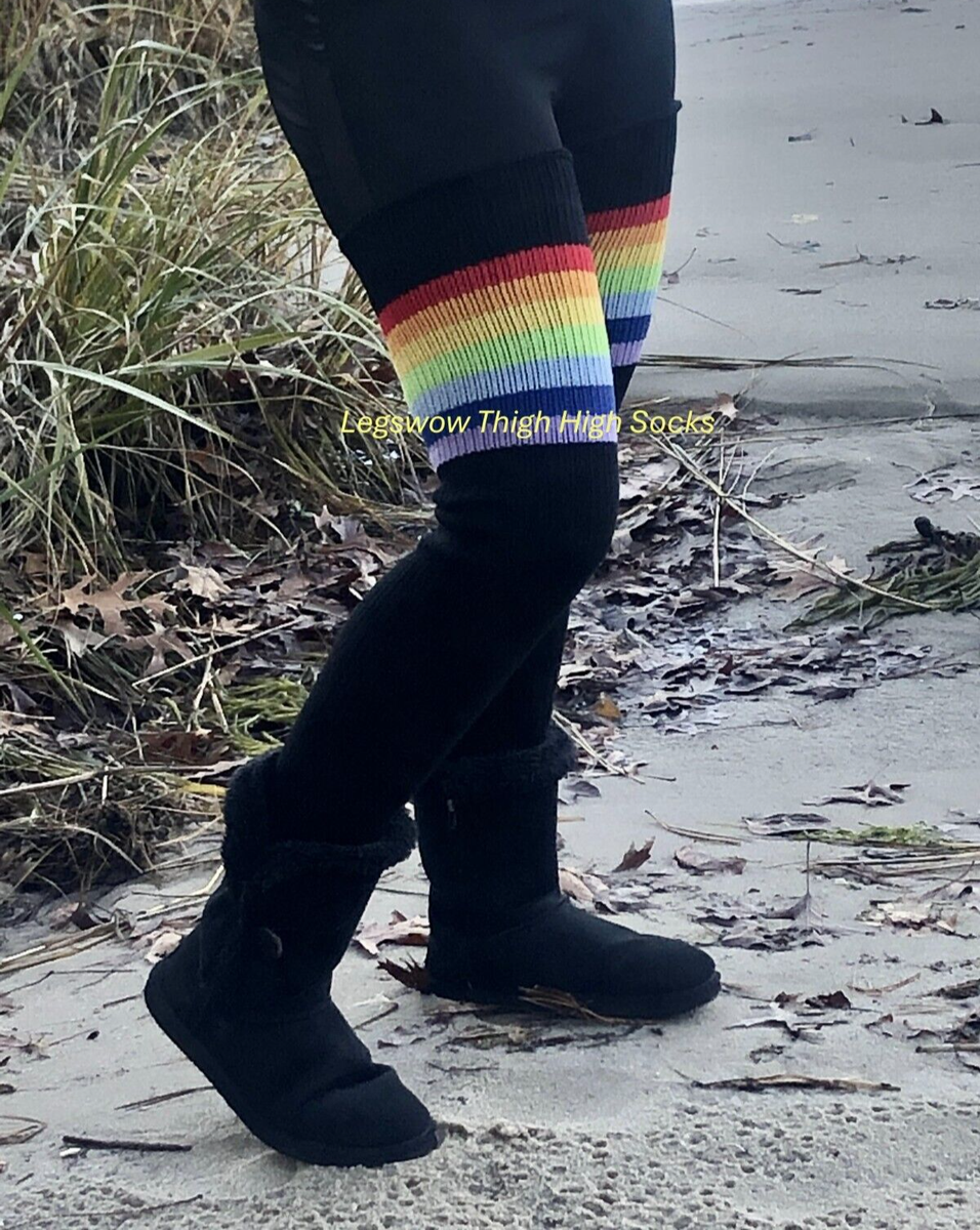 Slouch Socks Leggings And Socks Outfit Knit Tights Plus Size