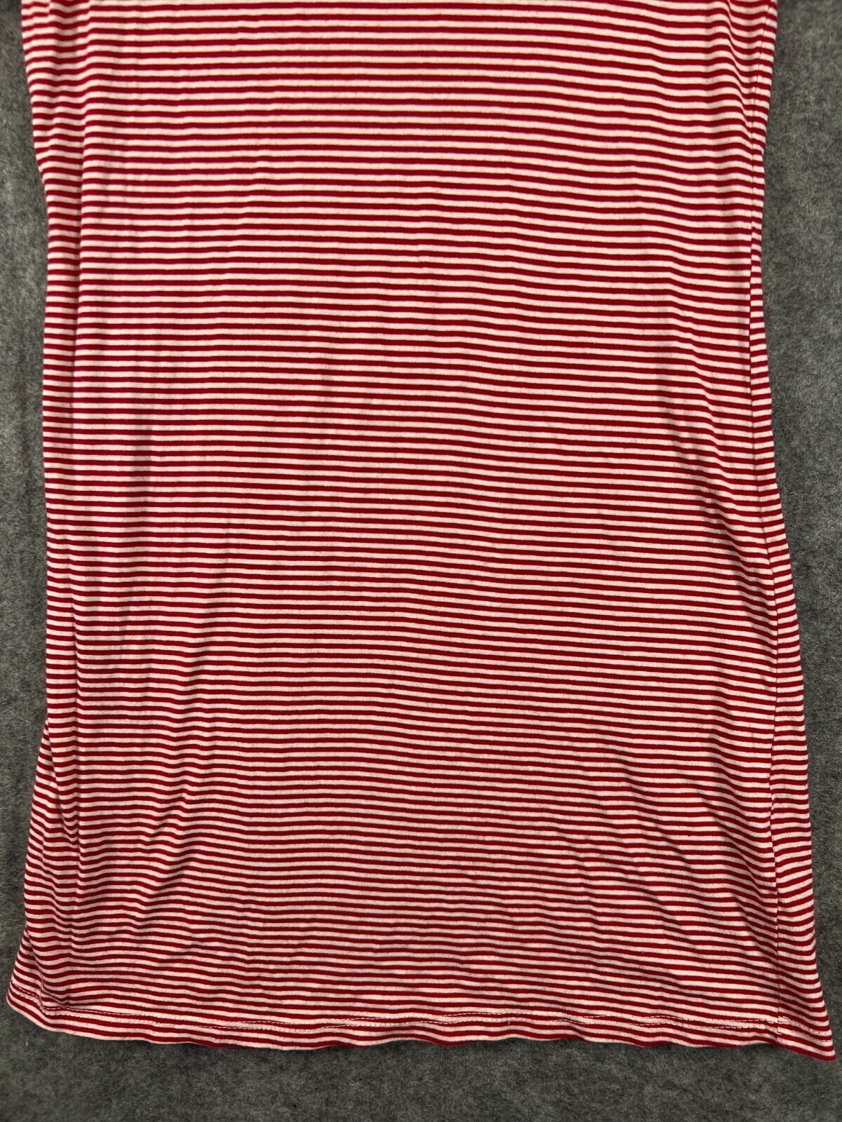 By Corpus LA CA Womens Small T Shirt Dress Red White Striped Short Sleeve Dress