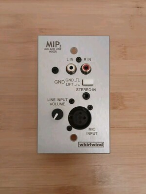 XLR and RCA Single Gang Wallplate with Volume Control - Whirlwind MIP3