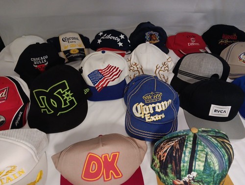 Vintage Hat Cap Lot 20 Snapback Sports RARE Nintendo Long Bil Star Wars More Lot - Picture 2 of 22