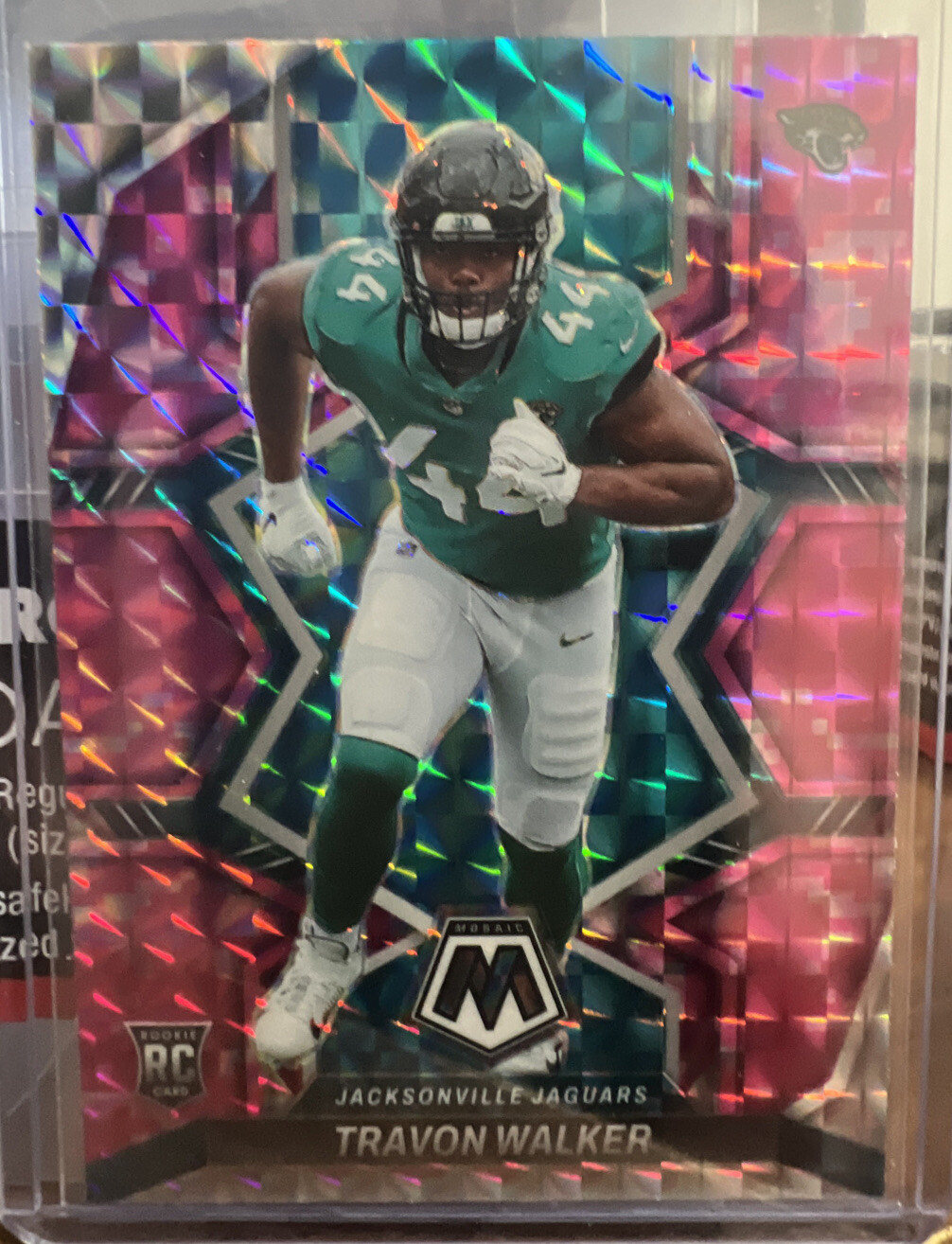 2022 Panini Mosaic Travon Walker Rookie RC #333 Camo Pink Jaguars