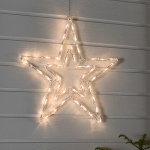 Large Warm White Led Acrylic Star Outdoor Christmas Display Image Is Loading Large Warm White Led Acrylic Star Outdoor Christmas