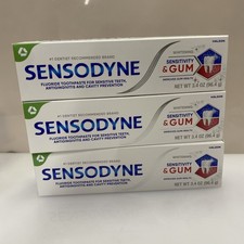 3X Sensodyne Sensitivity Gum Sensitive Toothpaste Clean Fresh 3.4 Oz
