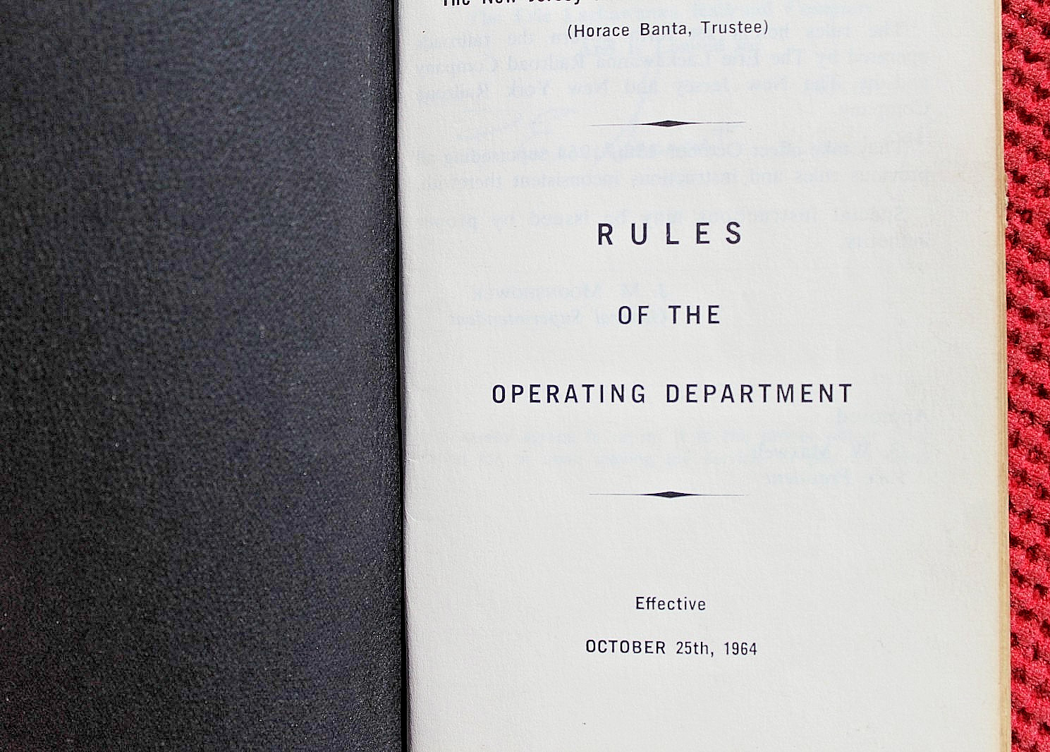 1964 Erie Lackawanna Railroad Operating Dept New Jersey & New York Railroad Co