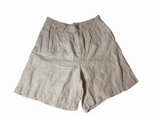 Rachel Comey Women’s Size 8 Linen Bermuda Shorts Beige Made in USA