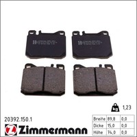 1X Zimmermann 20392.150.1 Bremsbelagsatz FüR Mercedes Benz 123 SL 8 W114 W123 S
