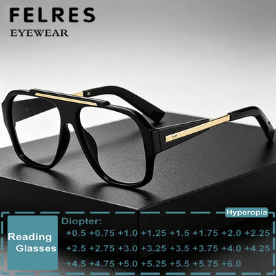 Pilot Frame Anti Blue Light Reading Glasses Men Women Fashion Clear Lens Glasses